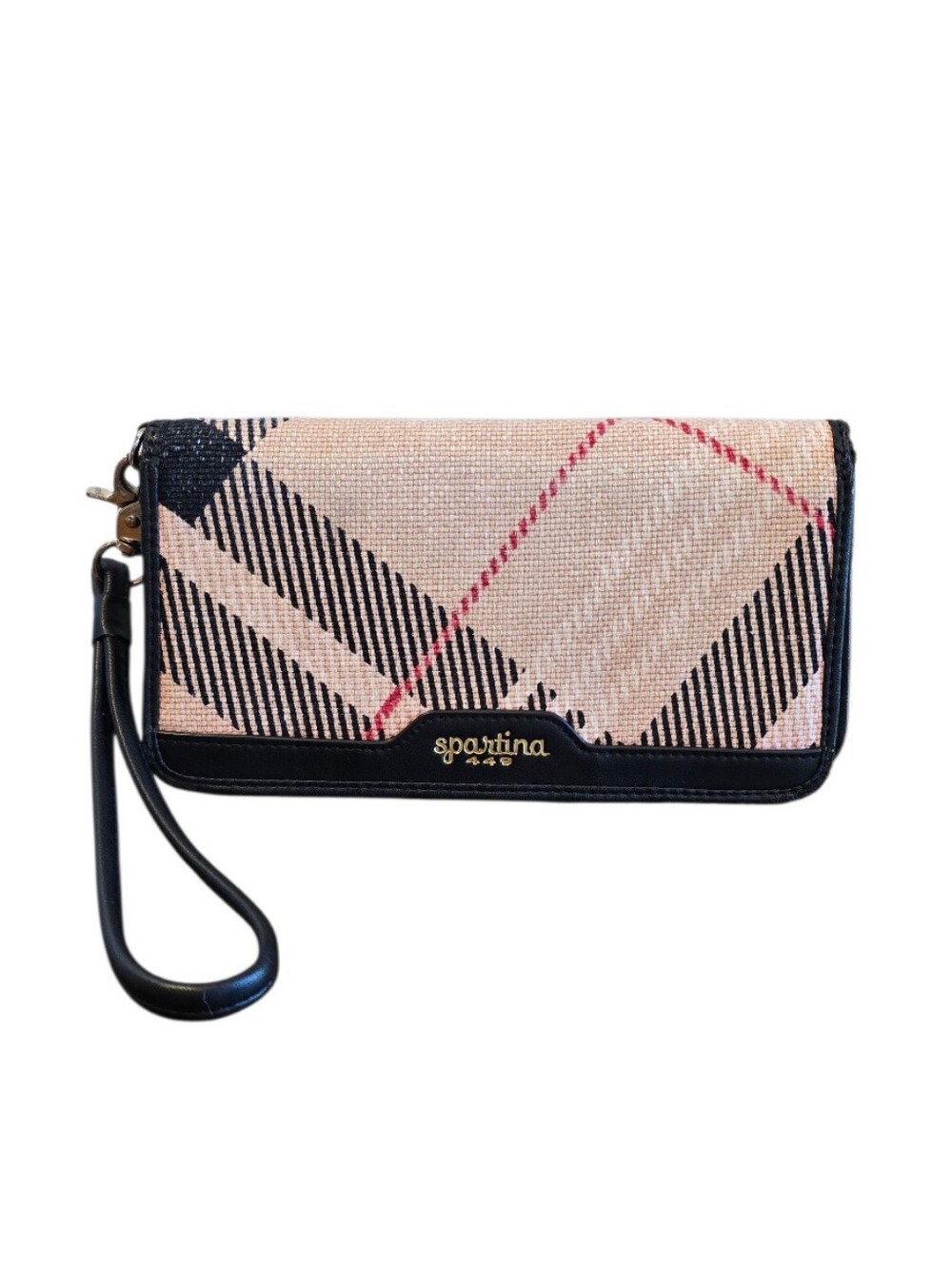 Spartina 449 Telfair Plaid Continental Wristlet Clutch Wallet